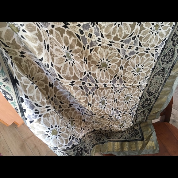 Saks Fifth Avenue Vintage Silk Scarf - Picture 2 of 6